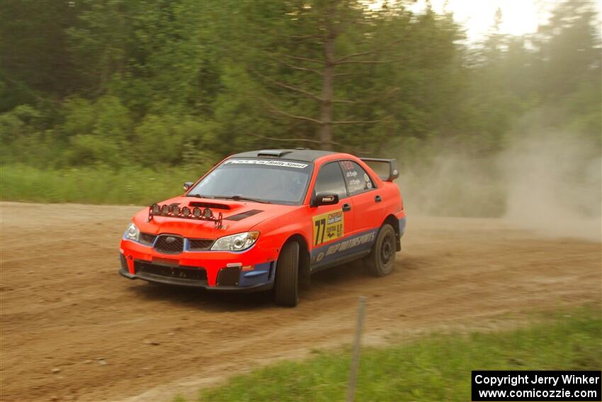 Mike Engle / Morgan Engle Subaru WRX on SS7, Sand Rd.