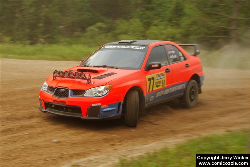 Mike Engle / Morgan Engle Subaru WRX on SS7, Sand Rd.