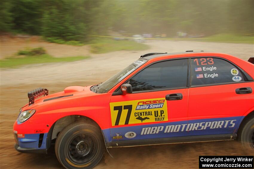 Mike Engle / Morgan Engle Subaru WRX on SS7, Sand Rd.