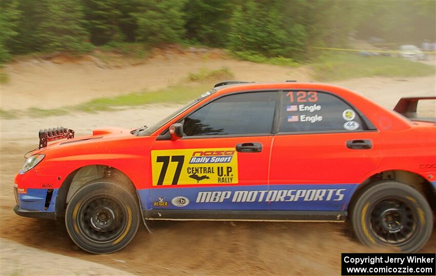 Mike Engle / Morgan Engle Subaru WRX on SS7, Sand Rd.