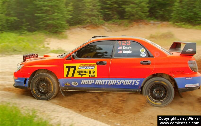 Mike Engle / Morgan Engle Subaru WRX on SS7, Sand Rd.