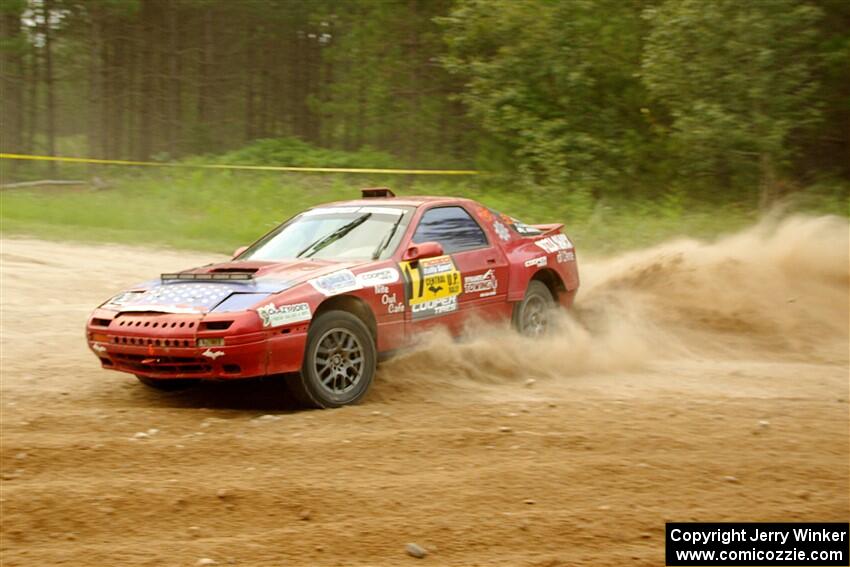 Al Dantes, Jr. / Zach Rondeau Mazda RX-7 LS on SS7, Sand Rd.