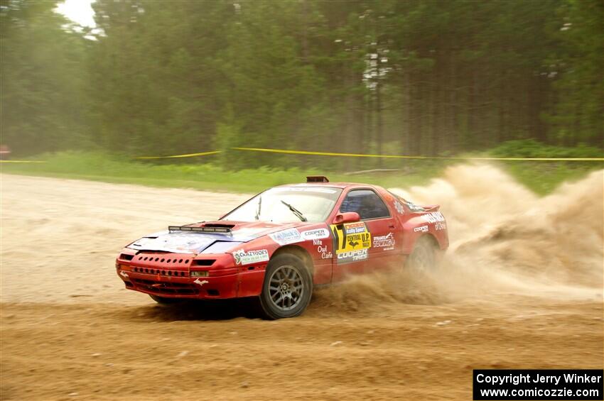 Al Dantes, Jr. / Zach Rondeau Mazda RX-7 LS on SS7, Sand Rd.