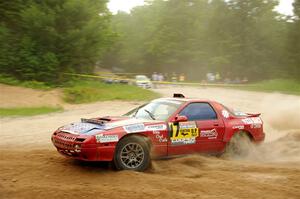 Al Dantes, Jr. / Zach Rondeau Mazda RX-7 LS on SS7, Sand Rd.