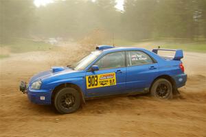 Eric Lind / Alicia Kozakiewicz Subaru WRX STi on SS7, Sand Rd.