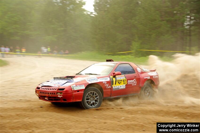 Al Dantes, Jr. / Zach Rondeau Mazda RX-7 LS on SS7, Sand Rd.