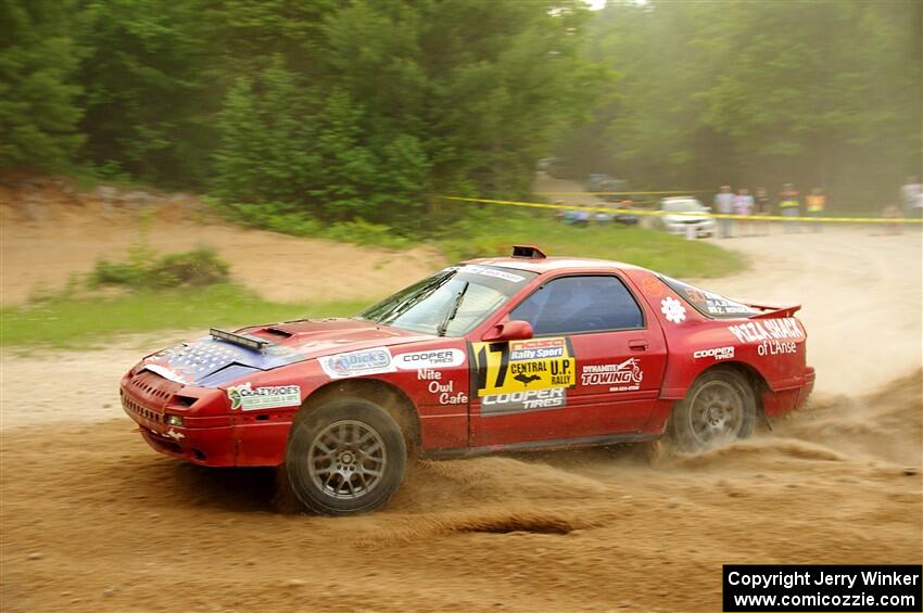 Al Dantes, Jr. / Zach Rondeau Mazda RX-7 LS on SS7, Sand Rd.