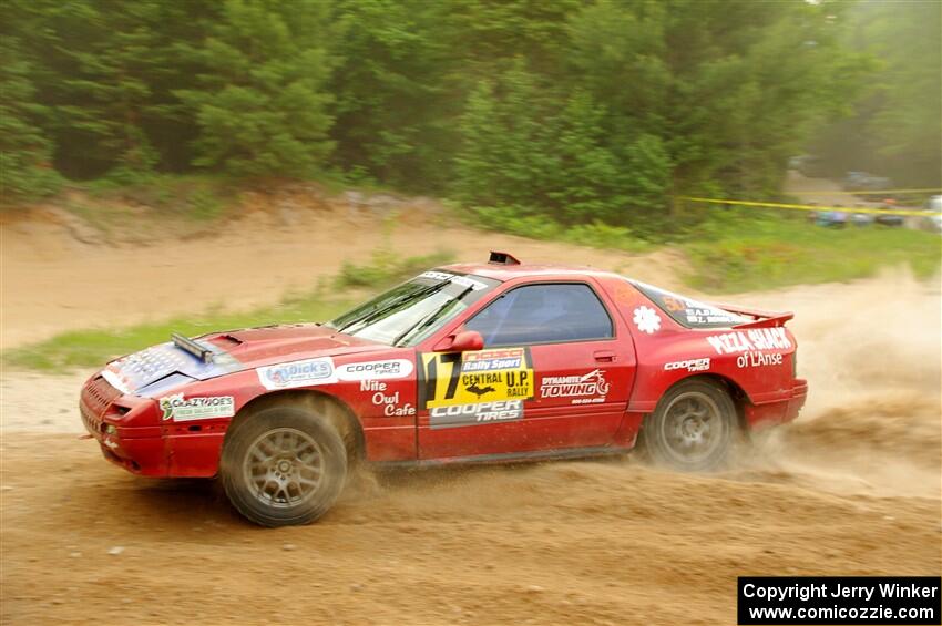 Al Dantes, Jr. / Zach Rondeau Mazda RX-7 LS on SS7, Sand Rd.