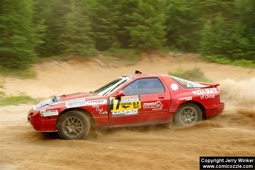 Al Dantes, Jr. / Zach Rondeau Mazda RX-7 LS on SS7, Sand Rd.