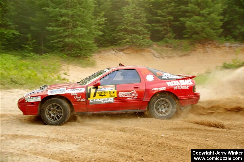 Al Dantes, Jr. / Zach Rondeau Mazda RX-7 LS on SS7, Sand Rd.