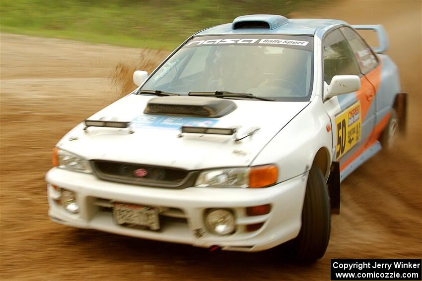 Tyler Matalas / Izaak Degenaer Subaru Impreza LX on SS7, Sand Rd.