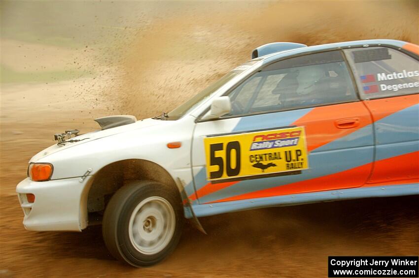 Tyler Matalas / Izaak Degenaer Subaru Impreza LX on SS7, Sand Rd.