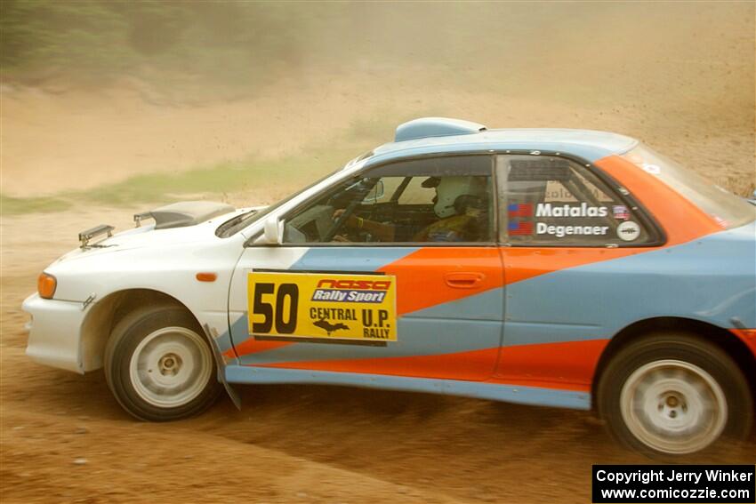 Tyler Matalas / Izaak Degenaer Subaru Impreza LX on SS7, Sand Rd.