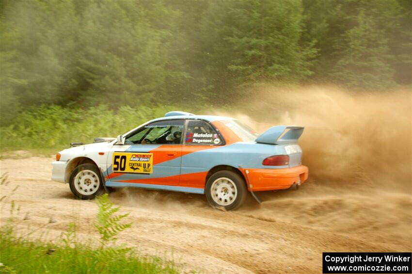 Tyler Matalas / Izaak Degenaer Subaru Impreza LX on SS7, Sand Rd.