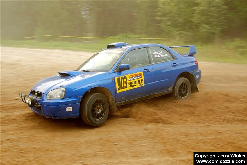 Eric Lind / Alicia Kozakiewicz Subaru WRX STi on SS7, Sand Rd.