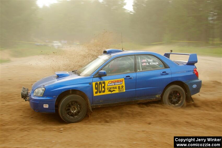 Eric Lind / Alicia Kozakiewicz Subaru WRX STi on SS7, Sand Rd.