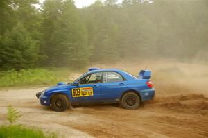 Eric Lind / Alicia Kozakiewicz Subaru WRX STi on SS7, Sand Rd.