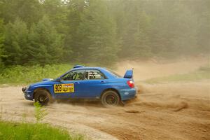 Eric Lind / Alicia Kozakiewicz Subaru WRX STi on SS7, Sand Rd.