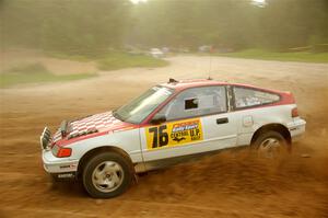 Sean Burke / Max Burke Honda CRX on SS7, Sand Rd.