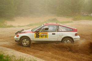 Sean Burke / Max Burke Honda CRX on SS7, Sand Rd.