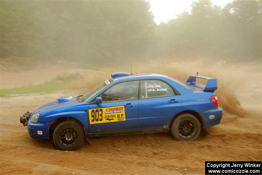 Eric Lind / Alicia Kozakiewicz Subaru WRX STi on SS7, Sand Rd.