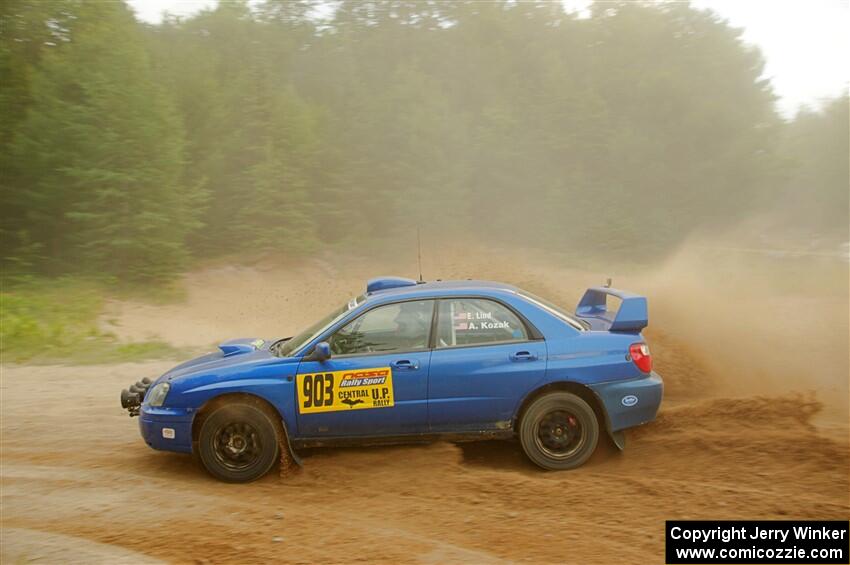 Eric Lind / Alicia Kozakiewicz Subaru WRX STi on SS7, Sand Rd.