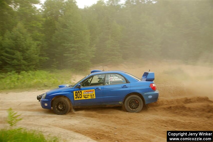 Eric Lind / Alicia Kozakiewicz Subaru WRX STi on SS7, Sand Rd.