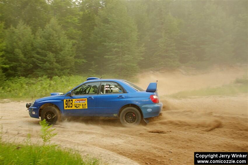 Eric Lind / Alicia Kozakiewicz Subaru WRX STi on SS7, Sand Rd.