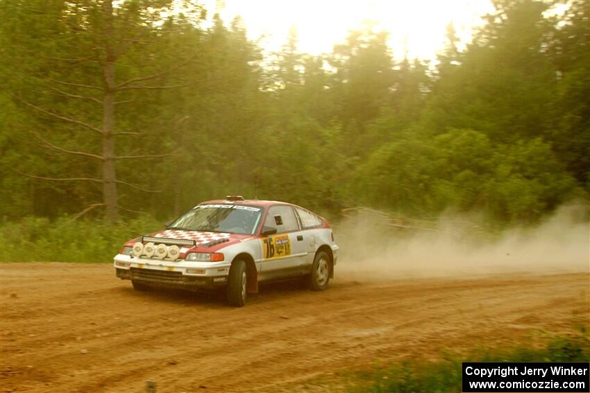 Sean Burke / Max Burke Honda CRX on SS7, Sand Rd.