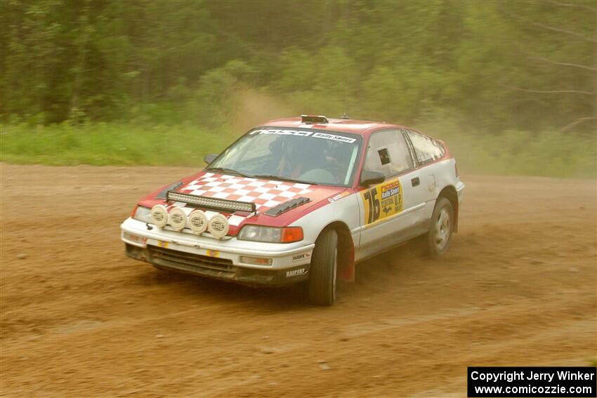 Sean Burke / Max Burke Honda CRX on SS7, Sand Rd.