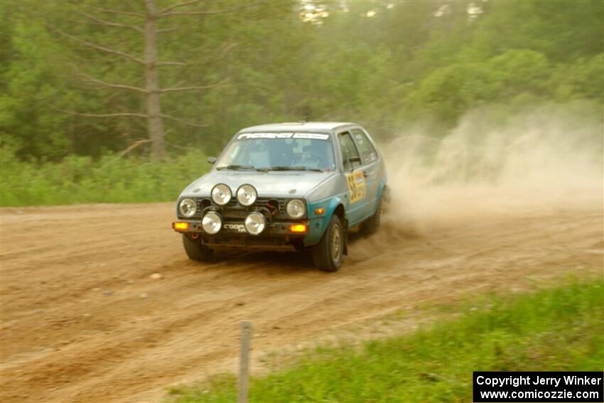 Mark Rokus / Tabitha Lohr VW GTI on SS7, Sand Rd.