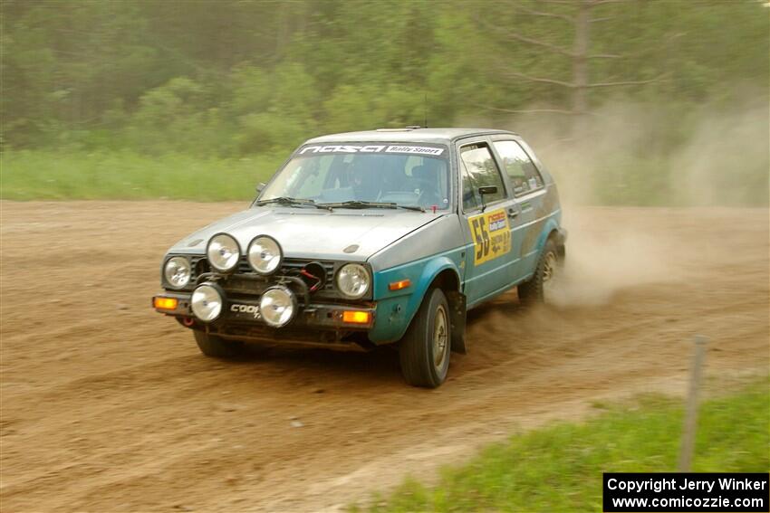 Mark Rokus / Tabitha Lohr VW GTI on SS7, Sand Rd.