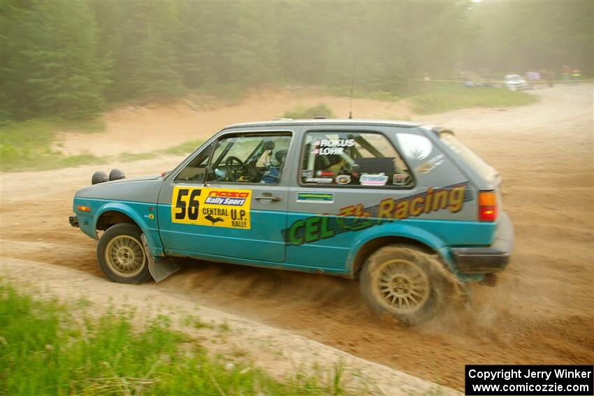 Mark Rokus / Tabitha Lohr VW GTI on SS7, Sand Rd.