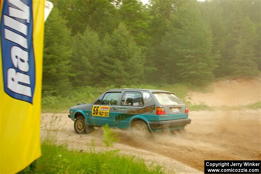 Mark Rokus / Tabitha Lohr VW GTI on SS7, Sand Rd.