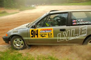 Nick Lyle / Kevin Dobrowolski Honda Civic Si on SS7, Sand Rd.