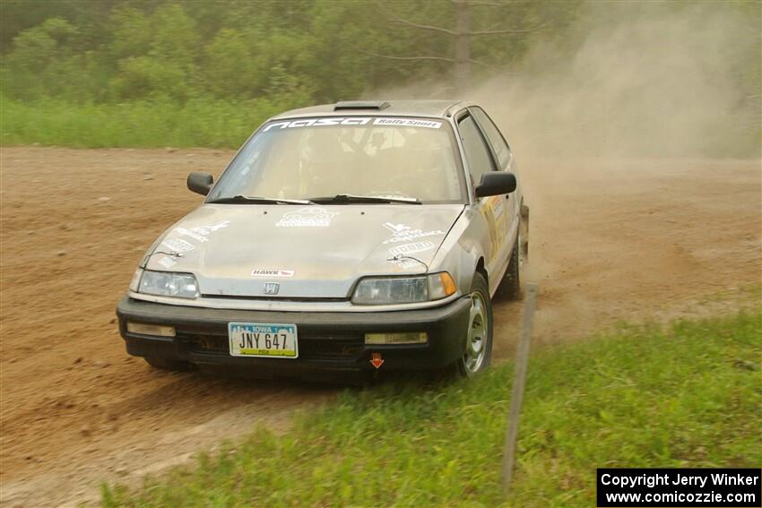 Nick Lyle / Kevin Dobrowolski Honda Civic Si on SS7, Sand Rd.