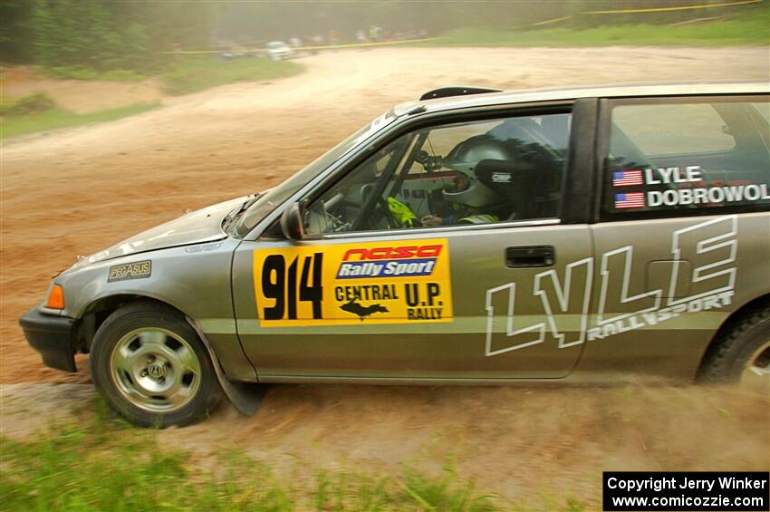 Nick Lyle / Kevin Dobrowolski Honda Civic Si on SS7, Sand Rd.