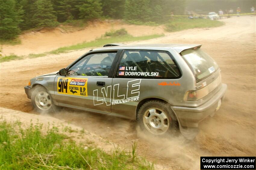 Nick Lyle / Kevin Dobrowolski Honda Civic Si on SS7, Sand Rd.