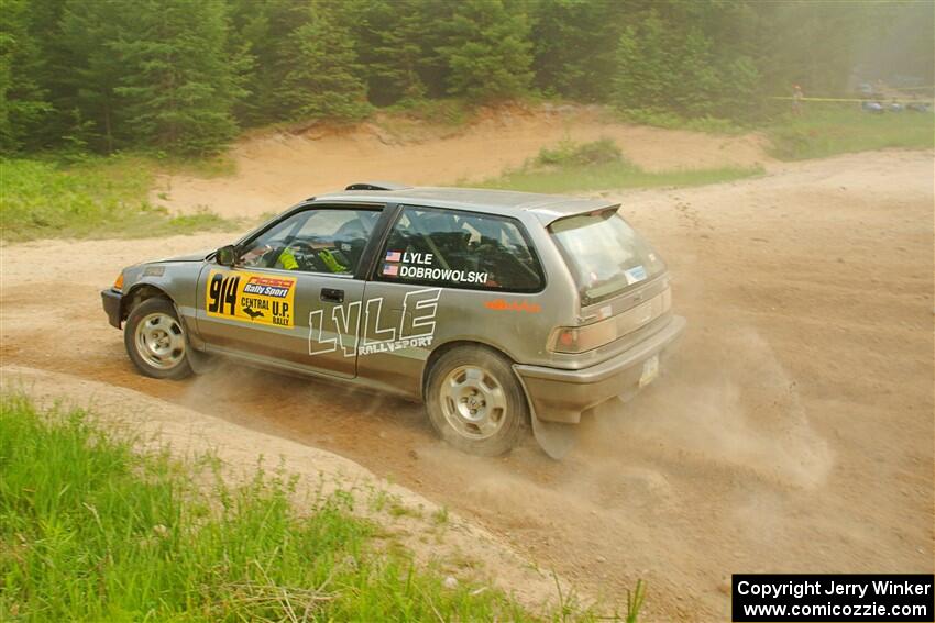 Nick Lyle / Kevin Dobrowolski Honda Civic Si on SS7, Sand Rd.