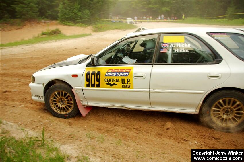 Aidan Hicks / John Hicks Subaru Impreza Wagon on SS7, Sand Rd.