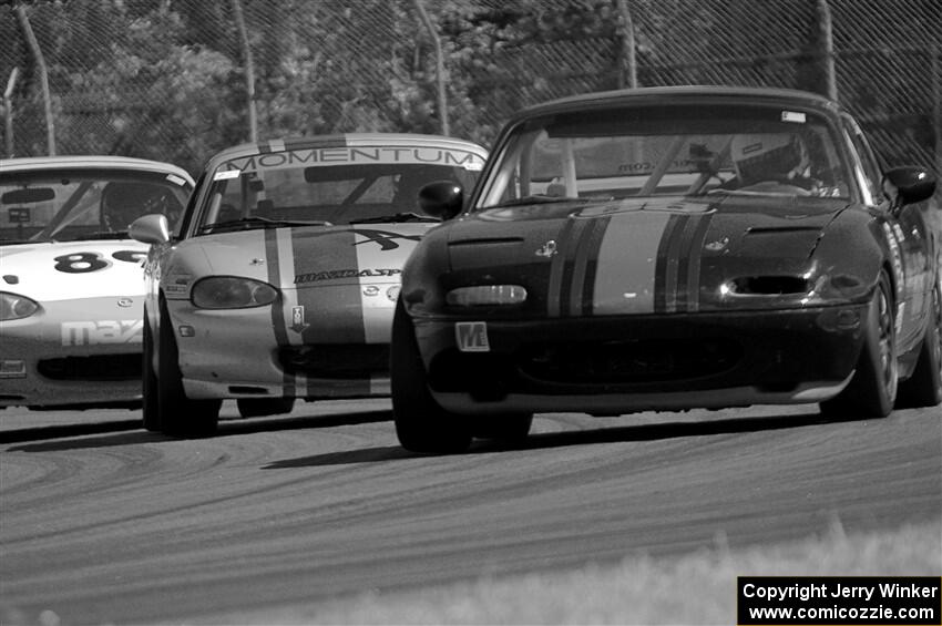 Samantha Silver's, Chris Craft's and Jamey Randall's Spec Miata Mazda Miatas