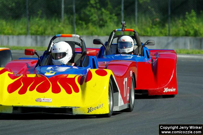 Jim Gray's and Reid Johnson's Spec Racer Ford 3s