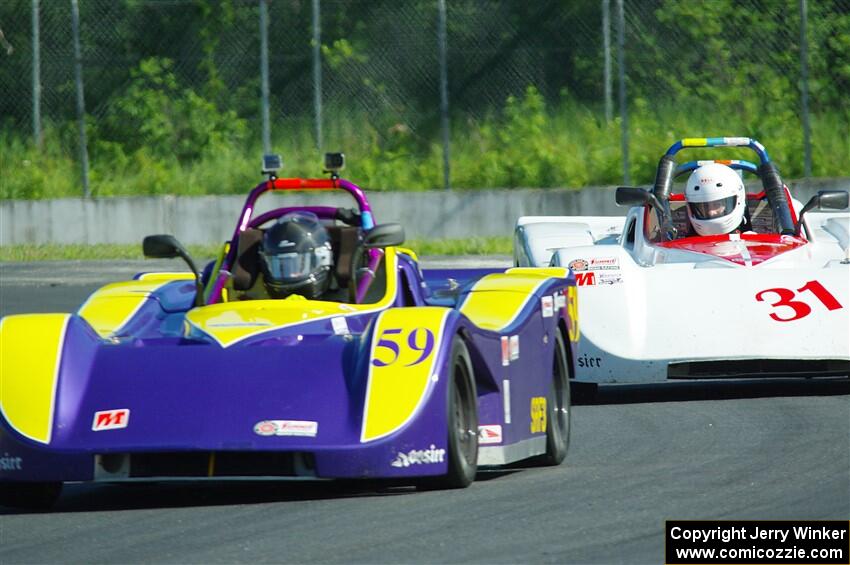 Andrew Cox's and Maksim Belov's Spec Racer Ford 3s