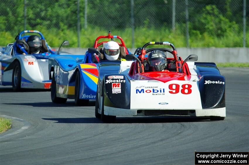 Craig Wheatley's, Jim Nash's and Russell King's Spec Racer Ford 3s