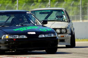 Jeff Anderson's F Production Acura Integra and Brighten Hallberg's ITA BMW 328