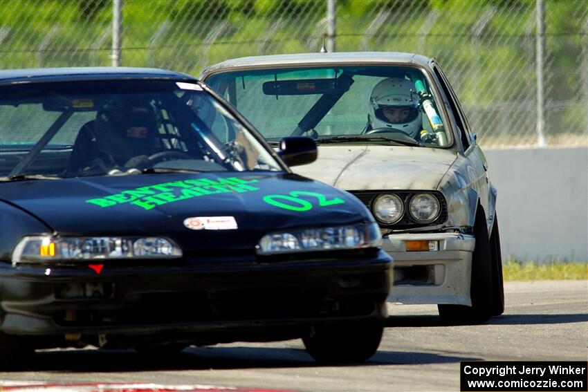 Jeff Anderson's F Production Acura Integra and Brighten Hallberg's ITA BMW 328