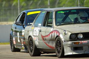 Brighten Hallberg's ITA BMW 328 and Chris Orr's T3 BMW 330Ci