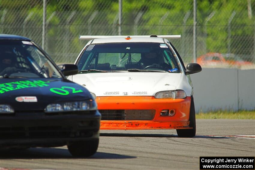 Jeff Anderson's F Production Acura Integra and Ben Wedge's ITJ Honda Civic