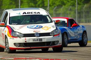 David Daly's T4 VW Golf TDI and Rick Buan's Spec Miata Mazda Miata