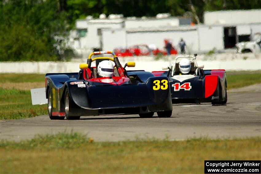 David Glodowski's Spec Racer Ford 3 and Andrew Janssen's Spec Racer Ford